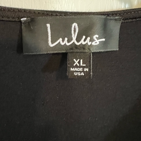Lulus Well Played Black Long Sleeve Crop Top Size XL - Picture 10 of 10